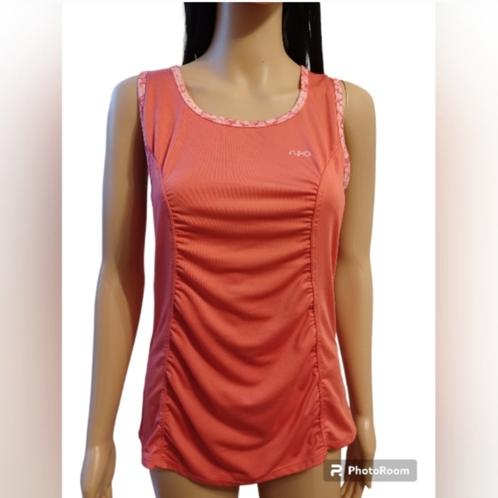 Ryka Women's Medium Workout Tank Top Orange/Pink Coral Color